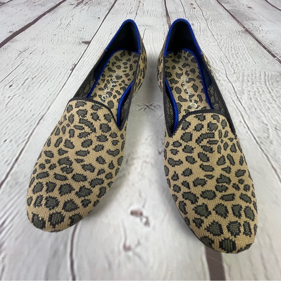 ROTHY’S animal print leopard round toe loafer ballet flexible flats shoes, sz 8 - Picture 3 of 10